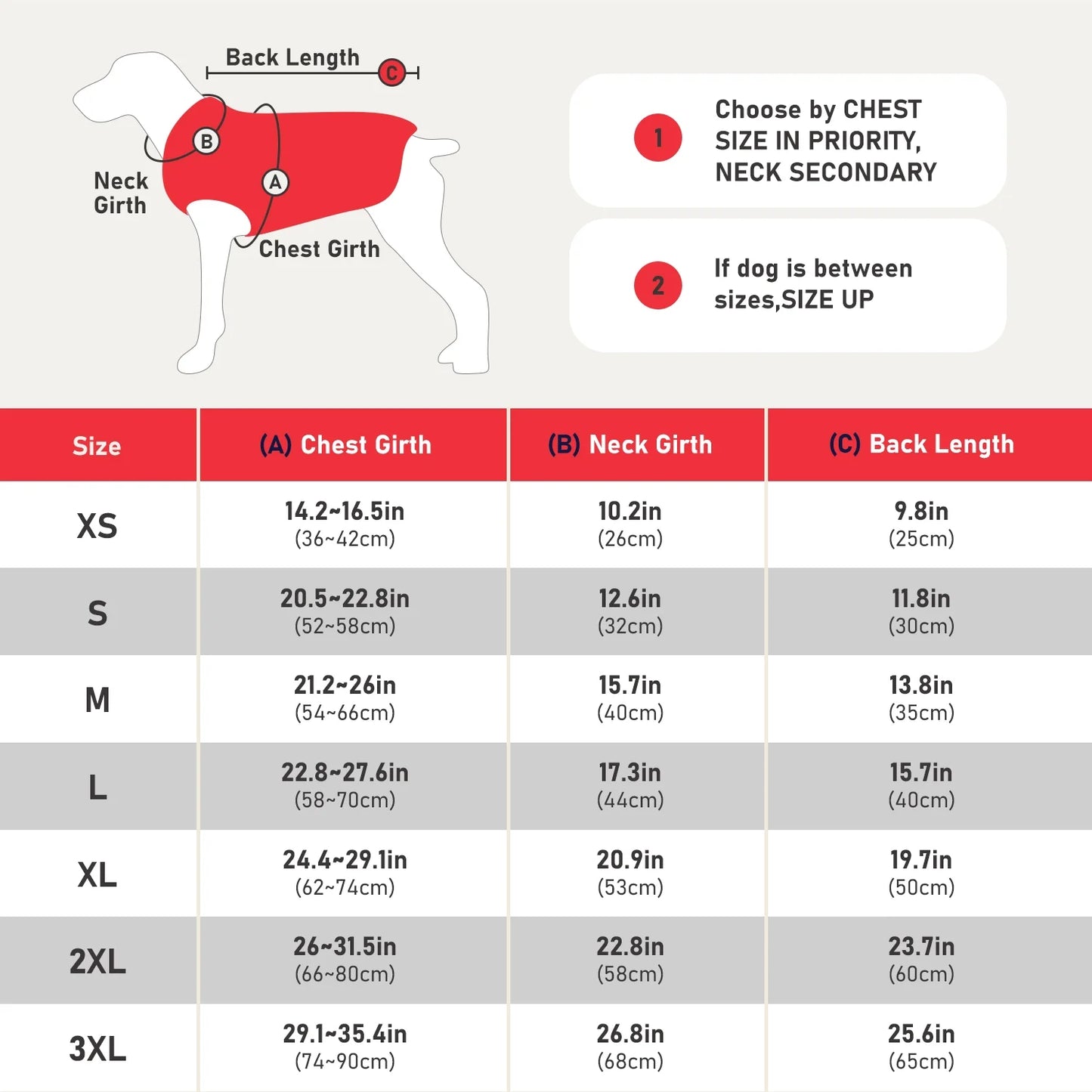 Reversible Plaid Winter Coat for Dogs – Warm Cold Weather Jacket (Sizes XS-3XL) in Red