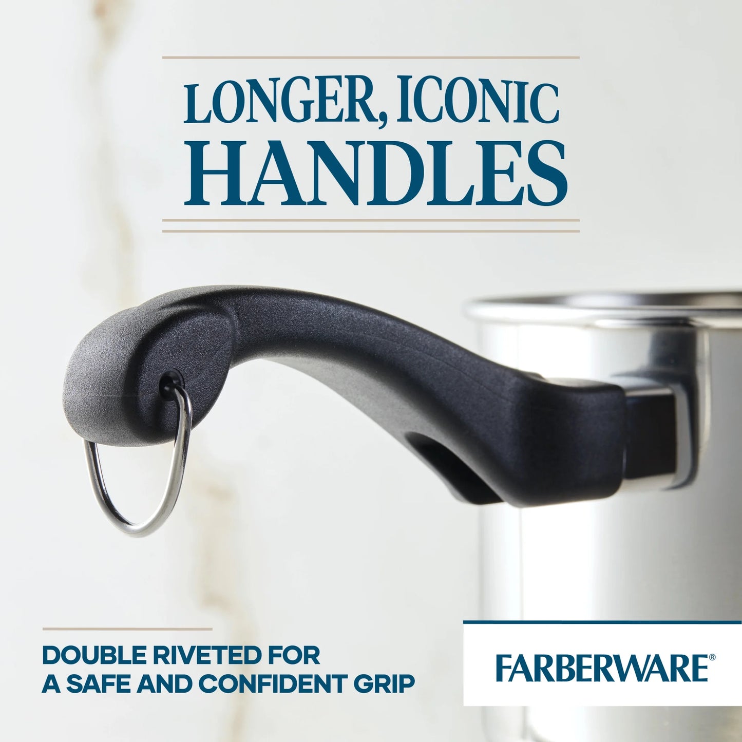 Classic Traditions 12-Piece Induction-Compatible Stainless Steel Cookware Set with Ceramic Nonstick Frying Pans and Cooking Utensils, Metal Utensil Safe and Dishwasher Safe