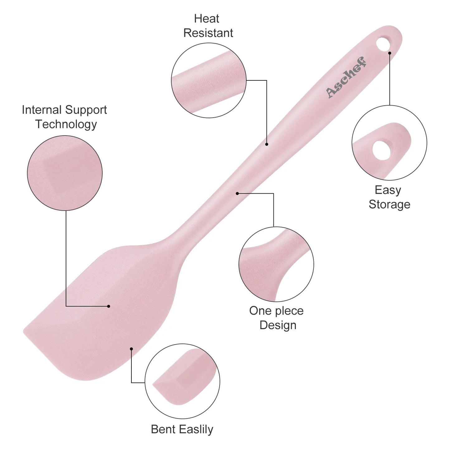 11In1 Silicone Baking Spatula Utensils Set, High Heat Resistant Non-Stick Rubber Spatula for Kitchen Cooking Baking Mixing