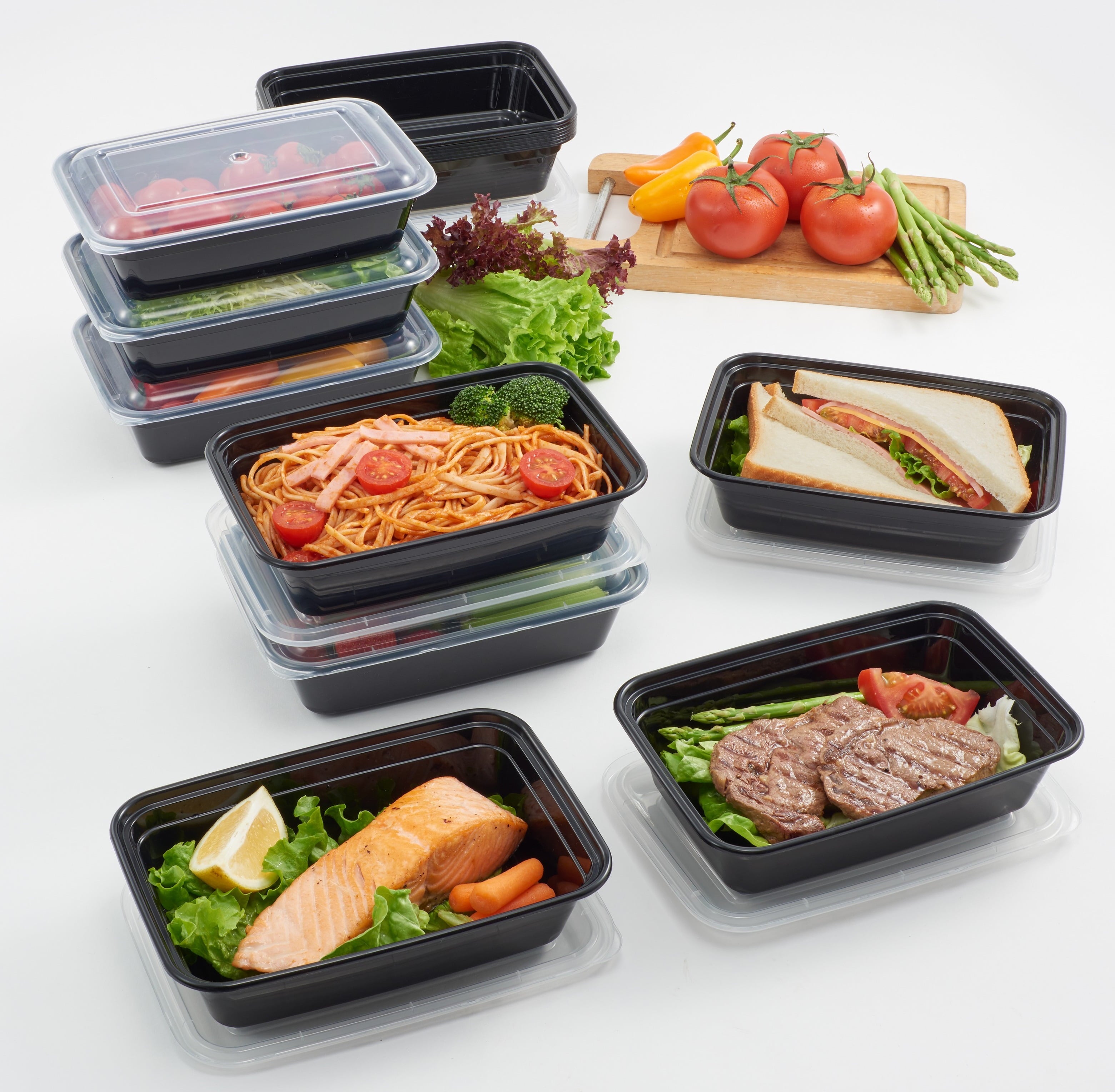 30-Piece Meal Prep Food Storage Containers - Thumbnail 3
