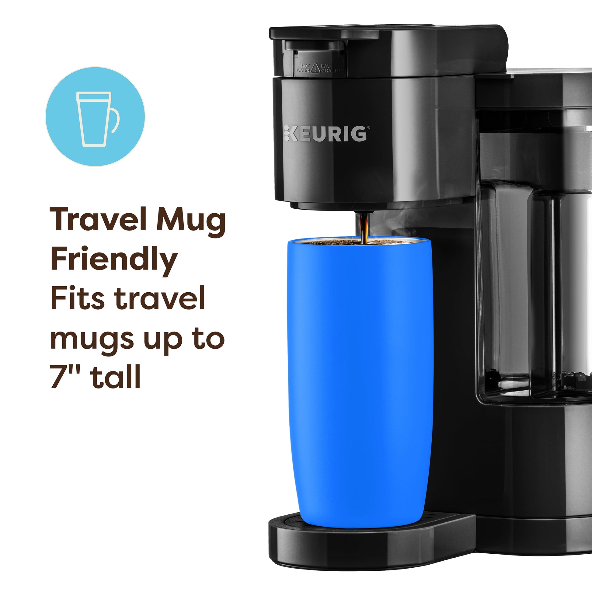 K-Express Essentials Black Single-Serve K-Cup Pod Coffee Maker