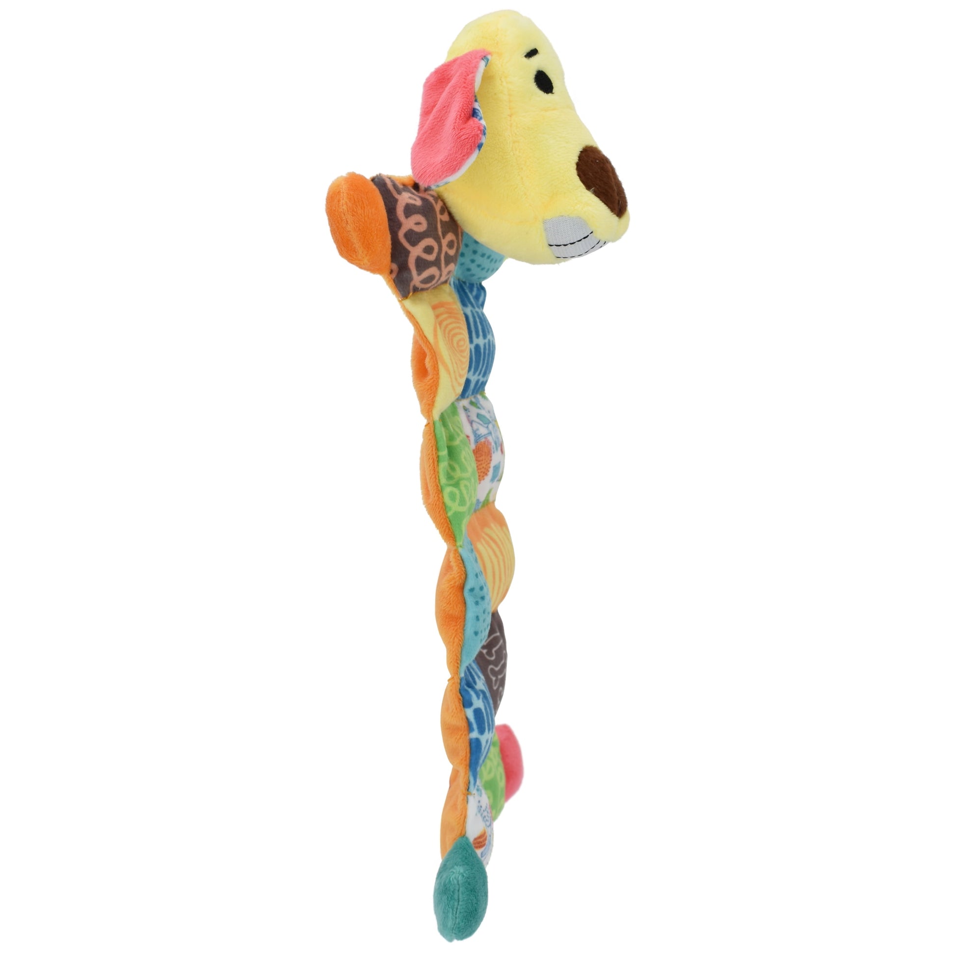 Plush Dog Toy - Smiling Loofa Mat, 12 Inches with 13 Squeakers