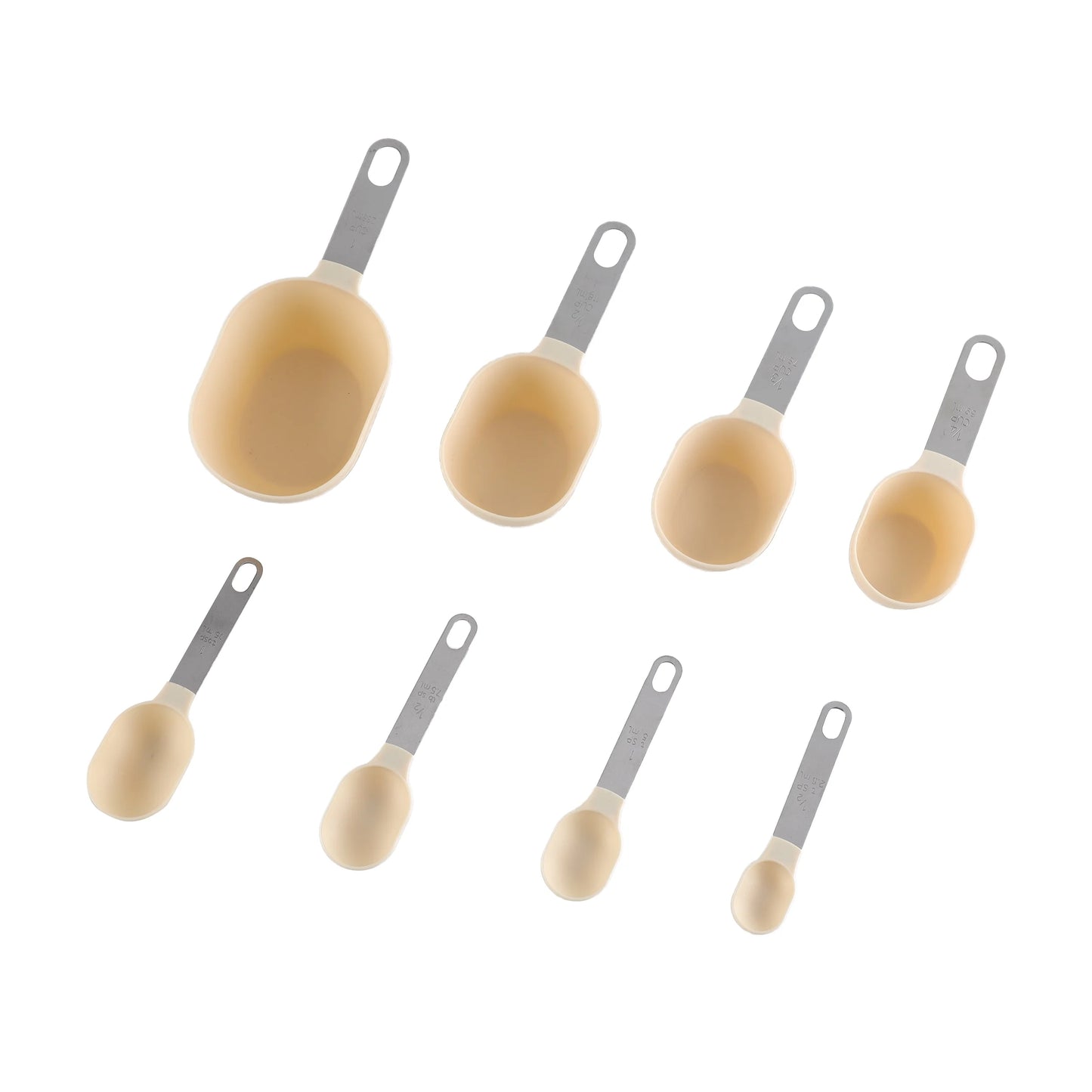 8-Piece Measuring Cup and Spoon Set – Essential Kitchen Tools for Precision