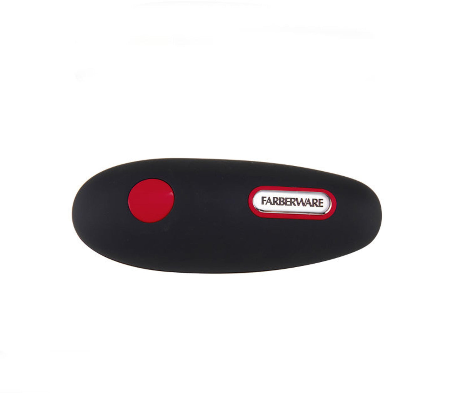Hands-Free Battery-Operated Black Can Opener in Red
