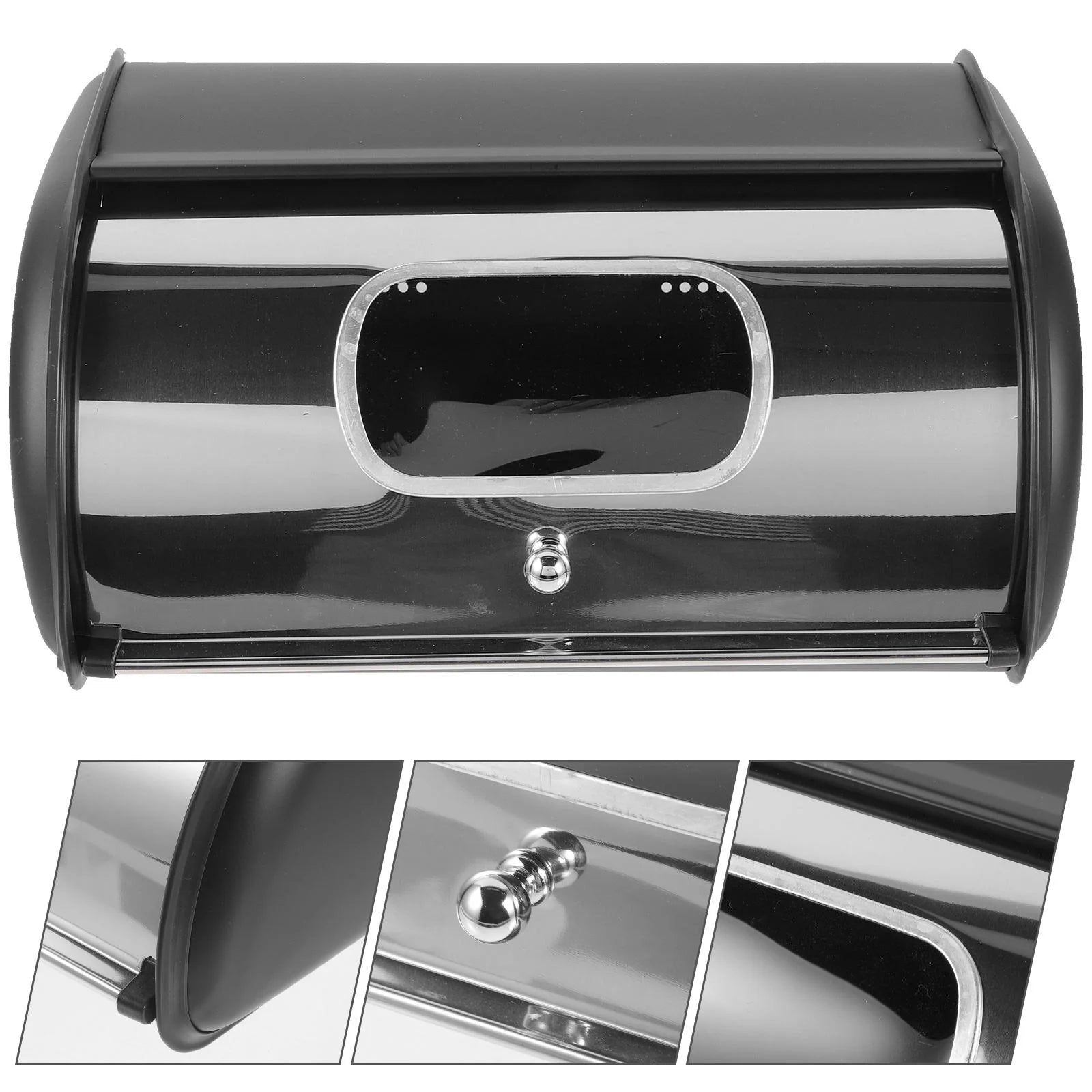 1Pack Bread Storage Box with Airtight Lid for Maintaining Freshness in Home Kitchens