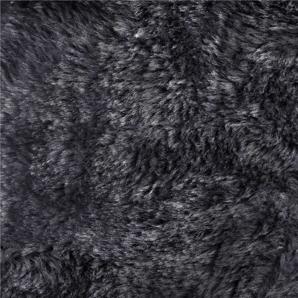 33.4" Double Condo Plush Cat Tree with Scratching Posts in Black