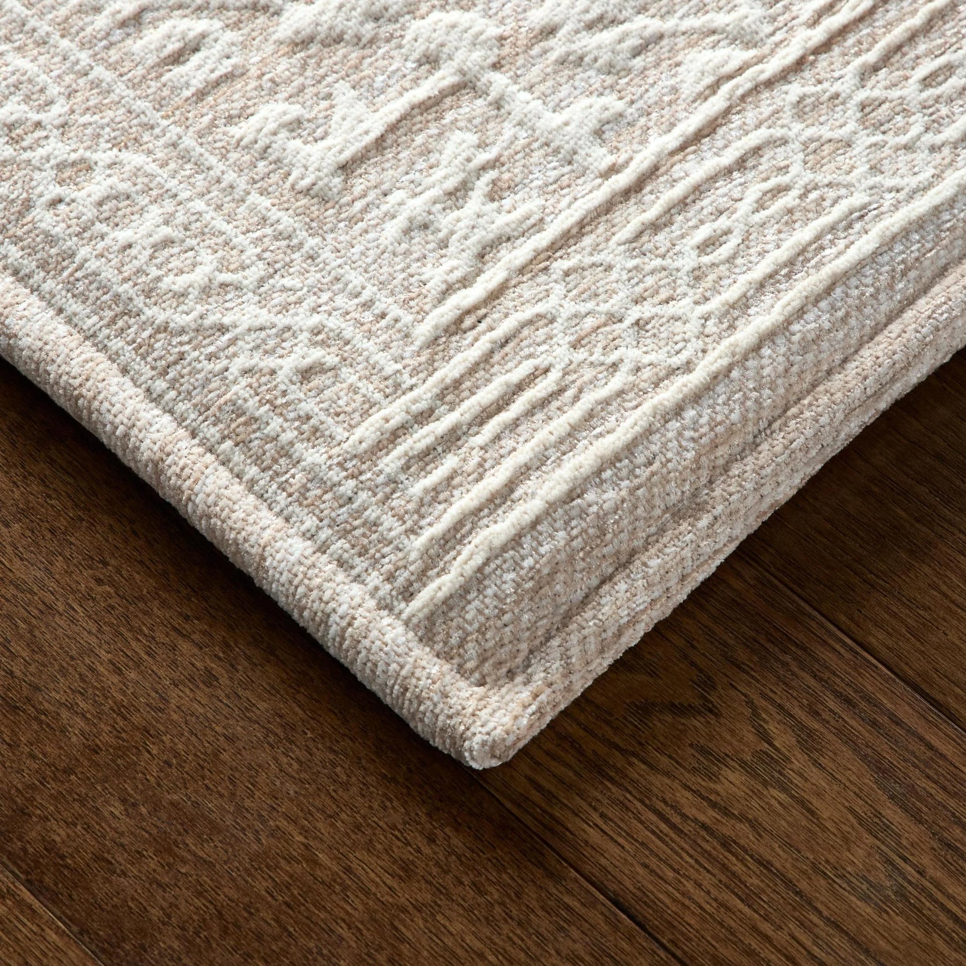 Darby Persian Chenille Kitchen Comfort Mat, Tan, 20”W X34”L