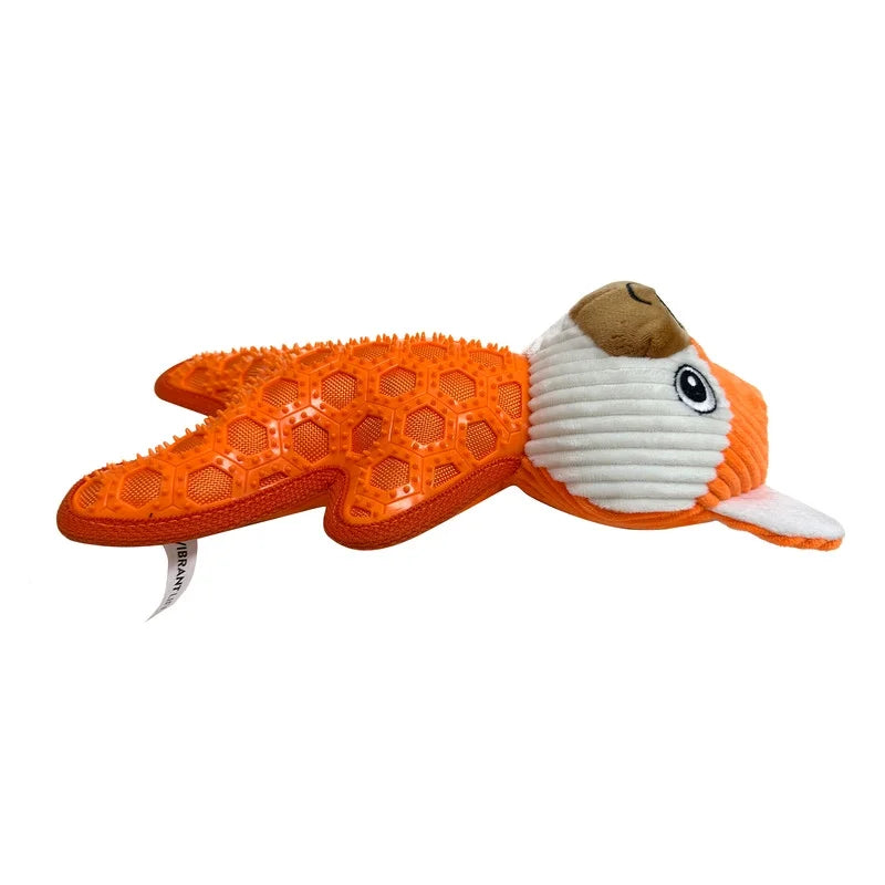 Tough Buddy Fox Dog Toy, Chew Level 4