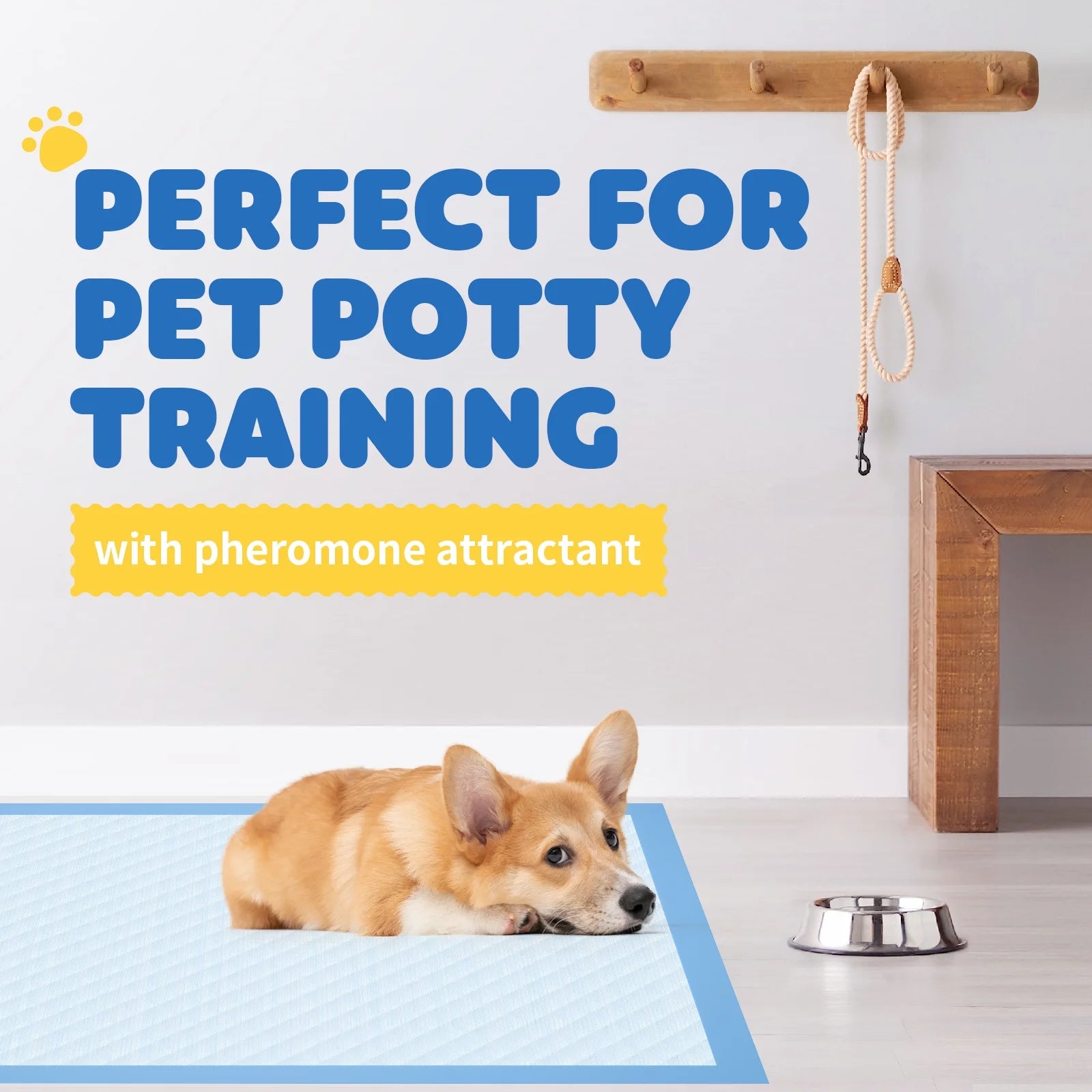 Extra Large 6-Layer Dog Training Pads, 33.5" x 27.5", 100 Count with Enhanced Absorbency