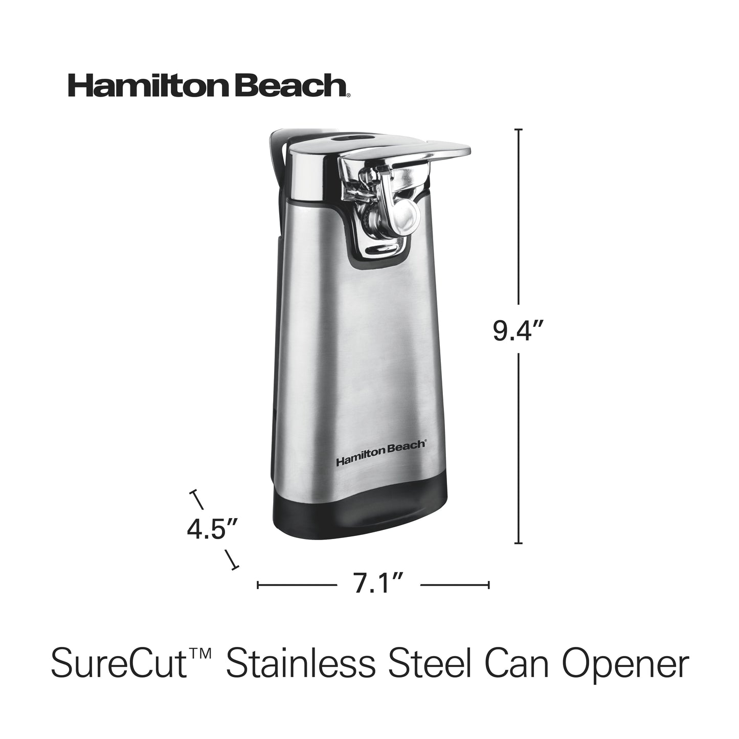Can Opener, Electric, Sure Cut with Multi-Tool, Stainless Steel