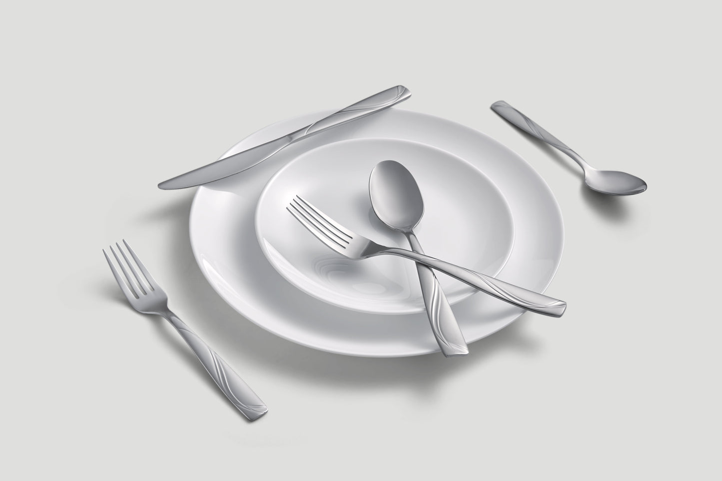 Cambridge Mercado Sand 20-Piece Stainless Steel Flatware Set (Service for 4)