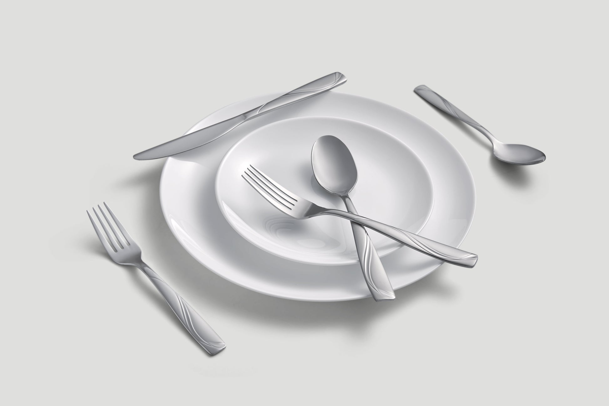 Cambridge Mercado Sand 20-Piece Stainless Steel Flatware Set (Service for 4)