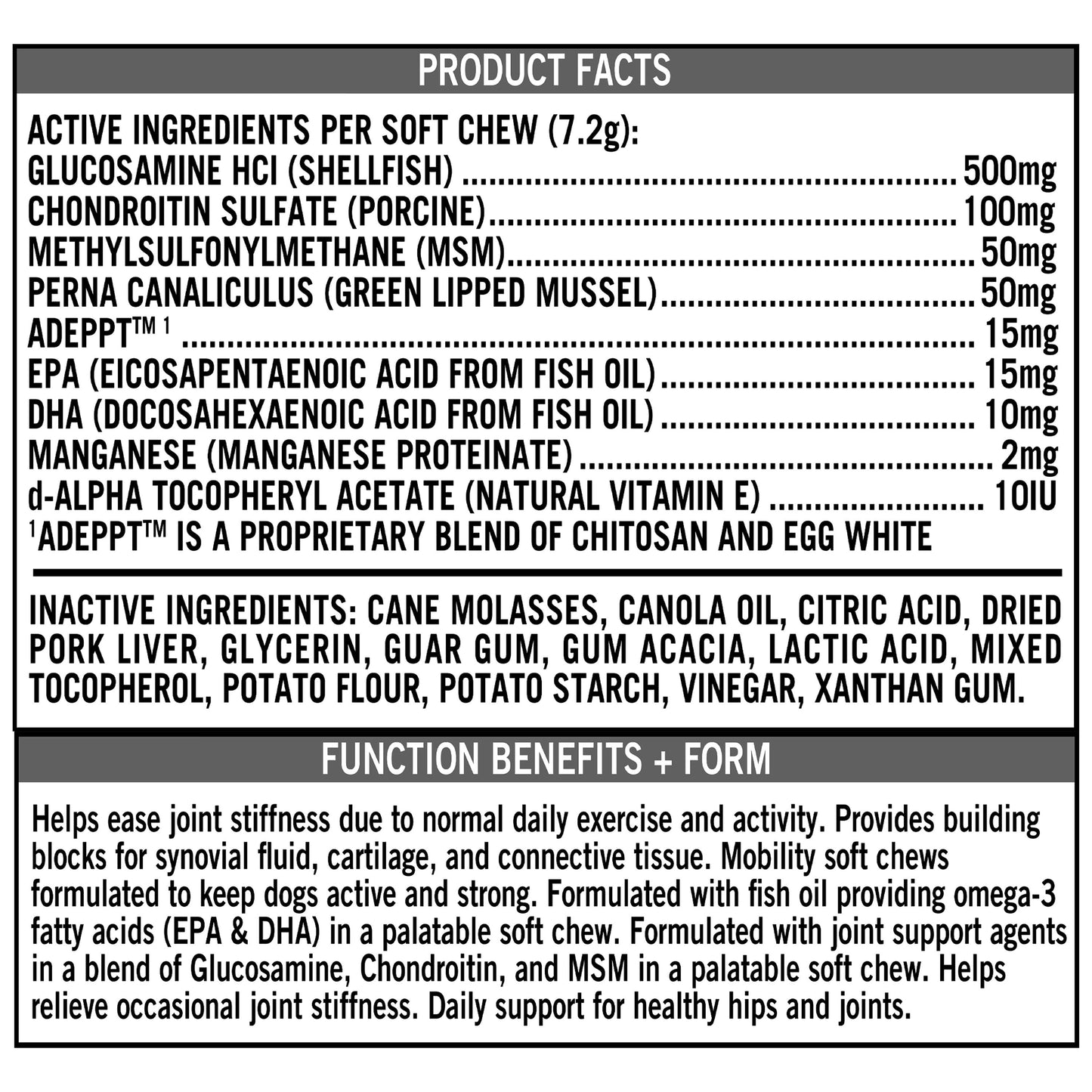 Pro+ Veterinarian-Formulated Flex Care Soft Chews for Dogs, Pork Liver Flavor, 30 Count