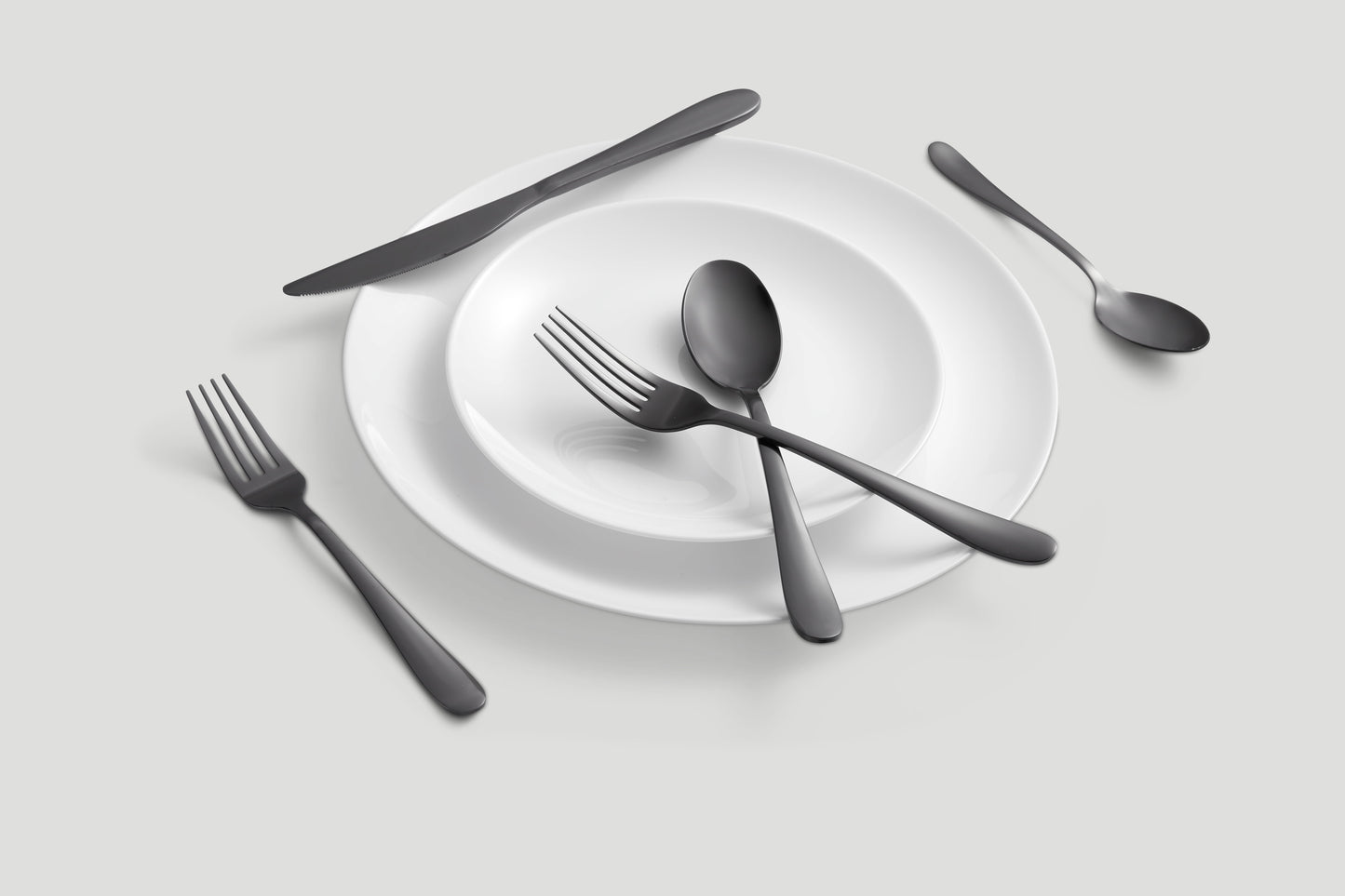 Cambridge Byram Black Mirror 20-Piece Flatware Set (Service for 4)