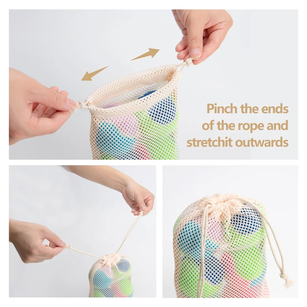 Interactive Tennis Ball Dog Toys - 6-Pack Chew Toys for Outdoor Training for Small, Medium, and Large Dogs