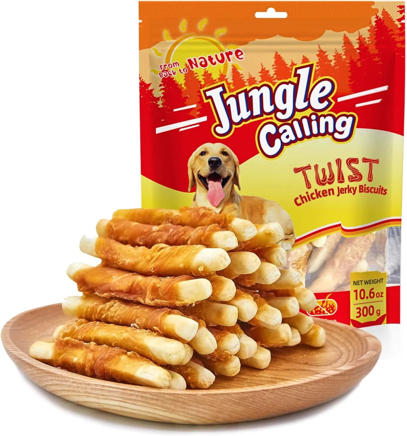 Chicken-Wrapped Biscuits Dog Treats - Rawhide-Free, Soft and Chewy, 10.6 oz for All Dogs