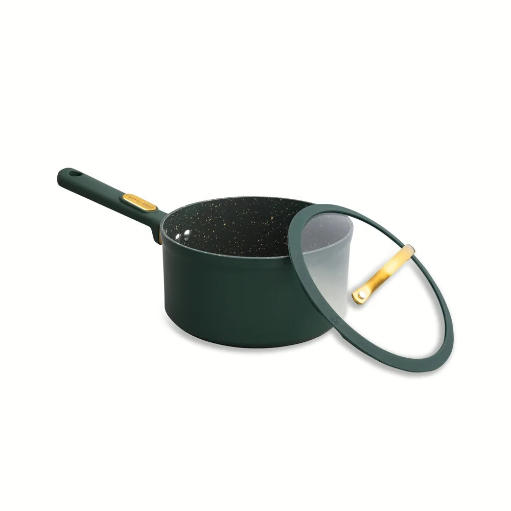 12-Piece Hunter Green Non-Stick Granite Cookware Set