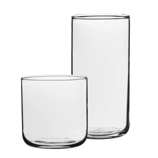 Brooks Glass Drinkware, 12.5 Ounce & 18 Ounce, Set of 8
