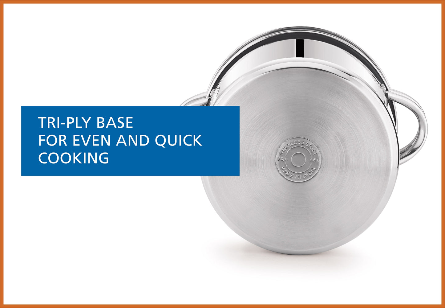 4-Piece Stainless Steel 8 Qt Cooker Multipot Set