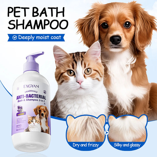 Deals of the Day Clearance!  2-In-1 Pet Lavender Bath and Shampoo-500Ml Soothing Wash for Pets