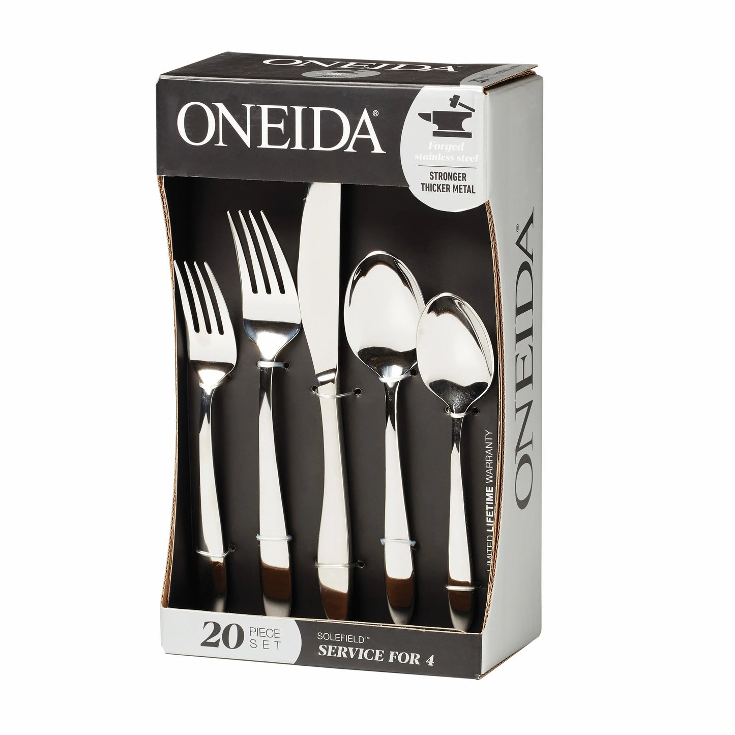 Solefield 20-Piece Stainless Steel Silverware Set (Service for 4)
