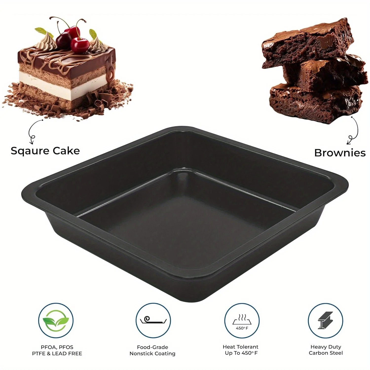 Premium 17 Piece Bakeware Sets | Carbon Steel, Non Stick & Oven Safe up to 500°F | Complete Baking Kit Includes 9 Inch round Cake Pans - Spring Form Pan - Cookie Sheets - Muffin Pan & Much More
