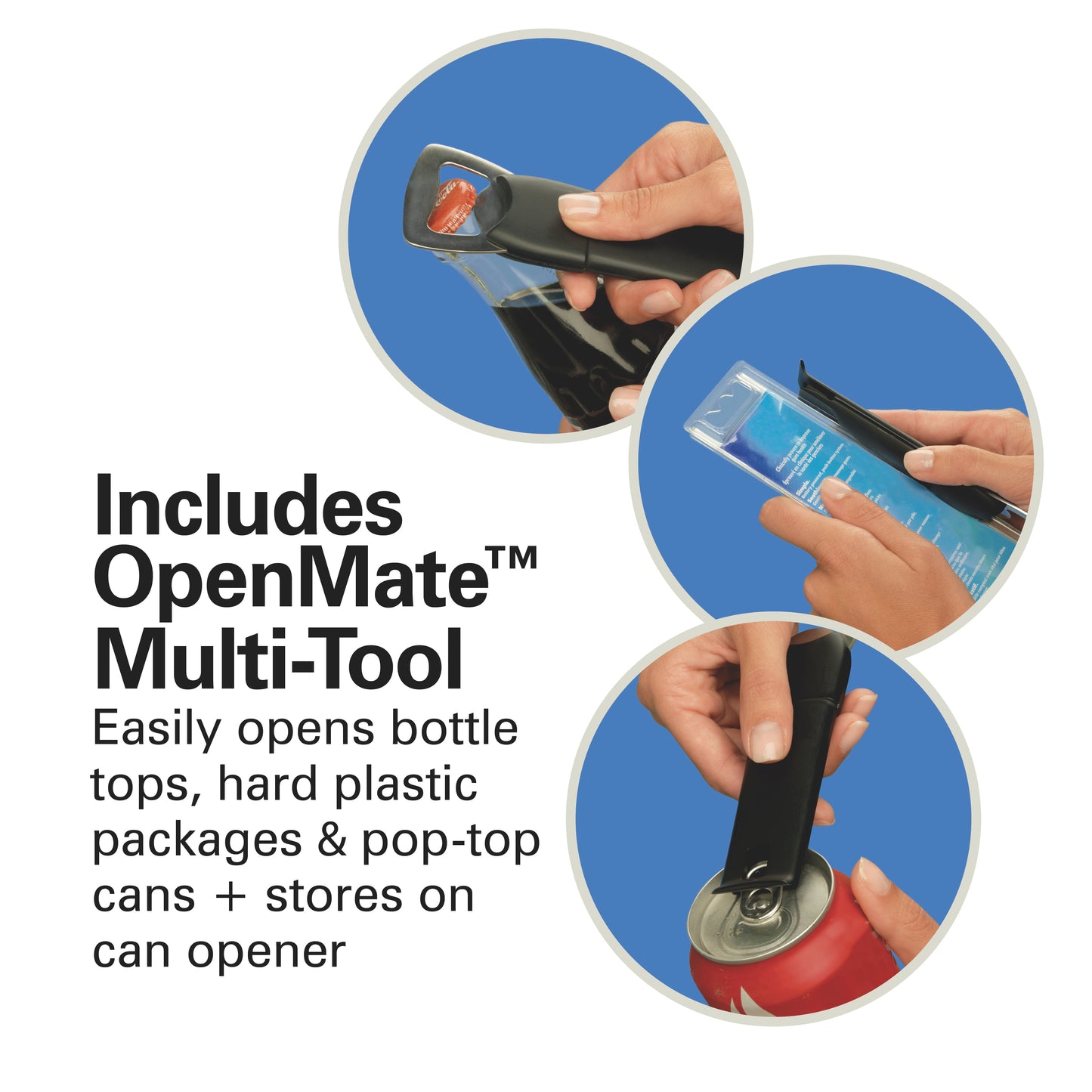 Can Opener, Electric, Sure Cut with Multi-Tool, Stainless Steel