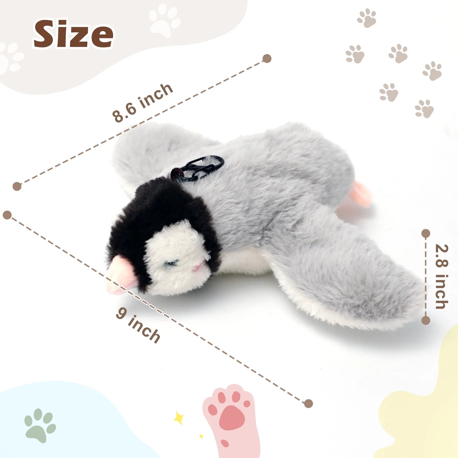 Interactive Rechargeable Cat Toy with Flapping Chirping Bird and Catnip for Indoor Cats