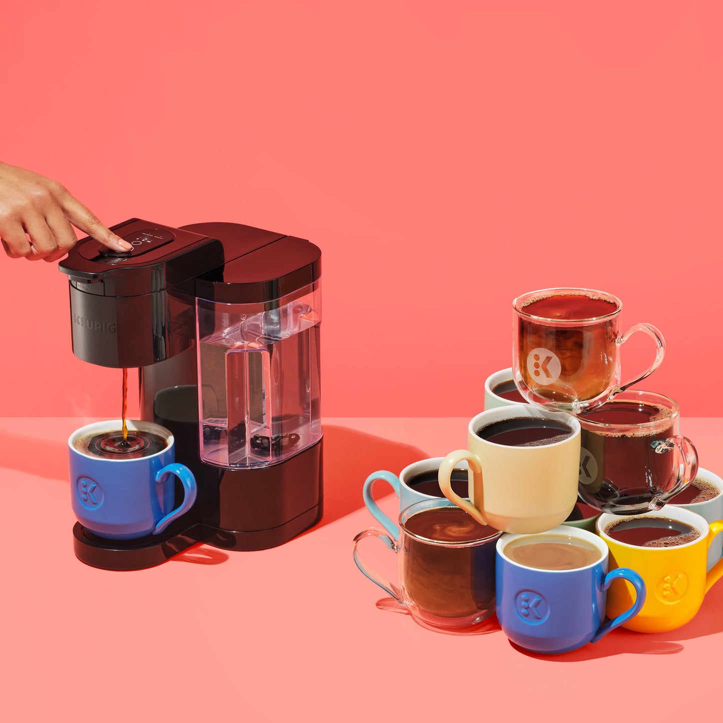 K-Express Essentials Single-Serve Coffee Maker in Red