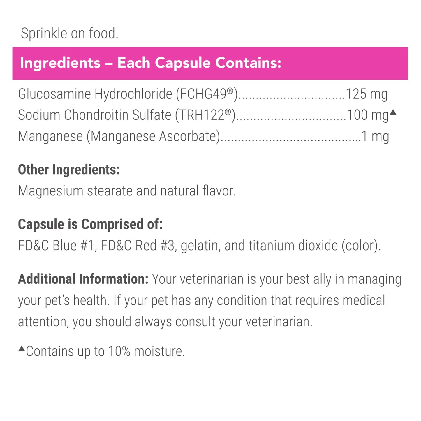 Nutramax Cosequin for Cats Joint Health Supplement, Contains Glucosamine for Cats, Sprinkle Capsules, 30 Count