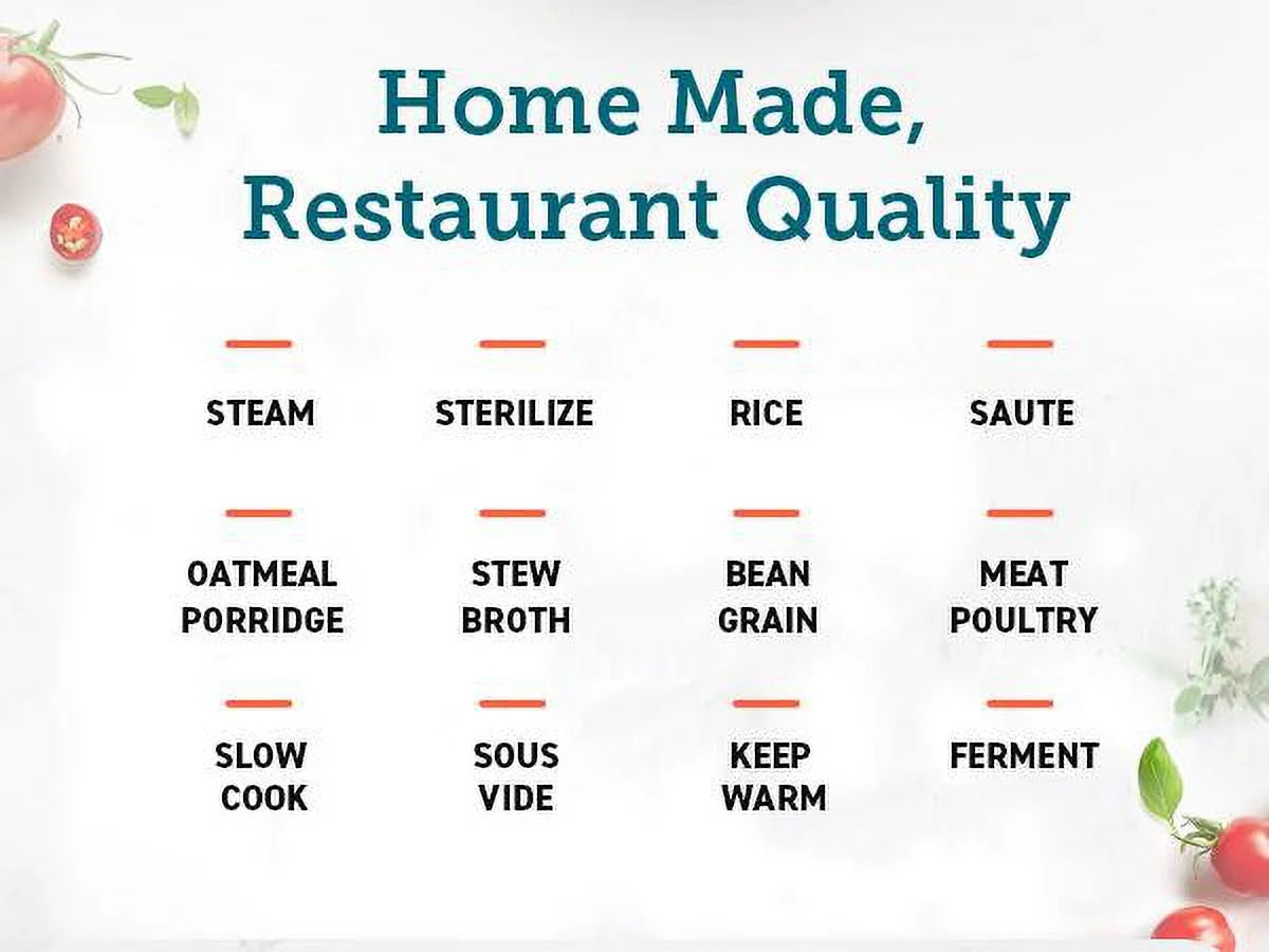 COSORI Electric Pressure Cooker 6-Qt, 9-In-1 Multi-Cooker: Rice, Sauté, Sous Vide, Sterilizer, 1100W, Stainless Steel, Aluminium Inner Pot, Cookbook,Christmas Gift