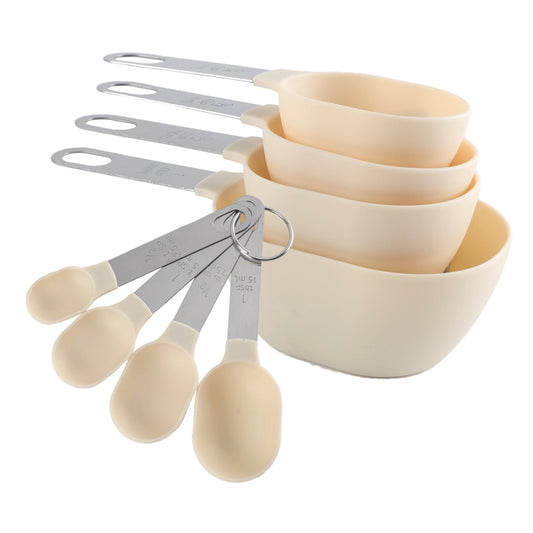 8-Piece Measuring Cup and Spoon Set – Essential Kitchen Tools for Precision