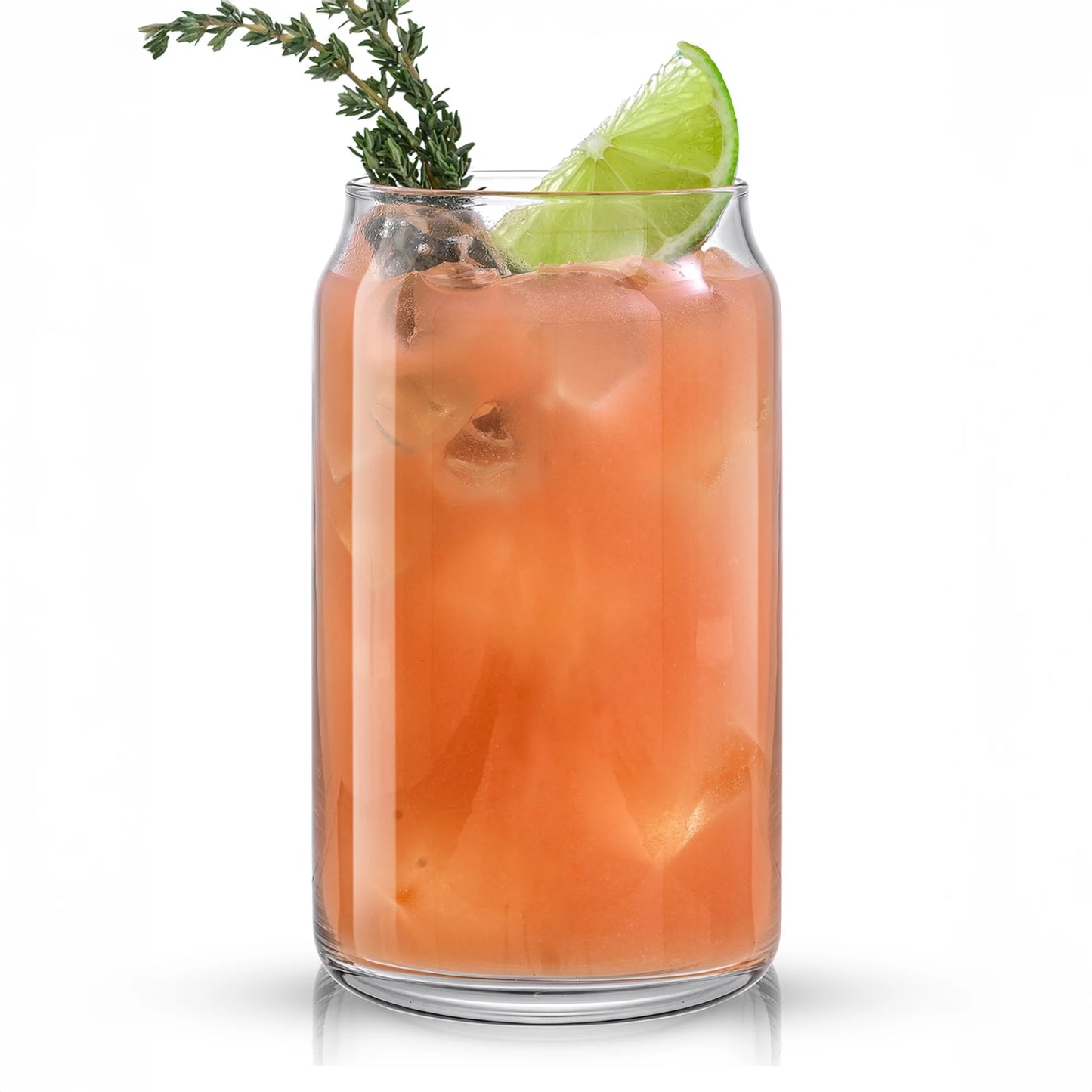 Classic Can Shape Tumbler Drinking Glass - Set of 6, New in Box