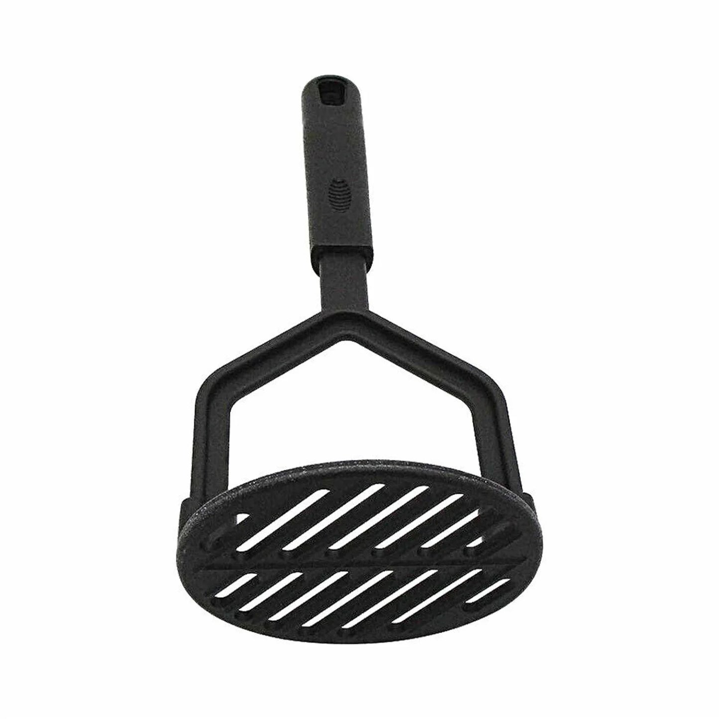 Cooking Vintage Potato Masher, 10" Sturdy and Heat Resistant, Safe for Non-Stick Cookware, Soft Grip Nylon Gadget, Black Clearance