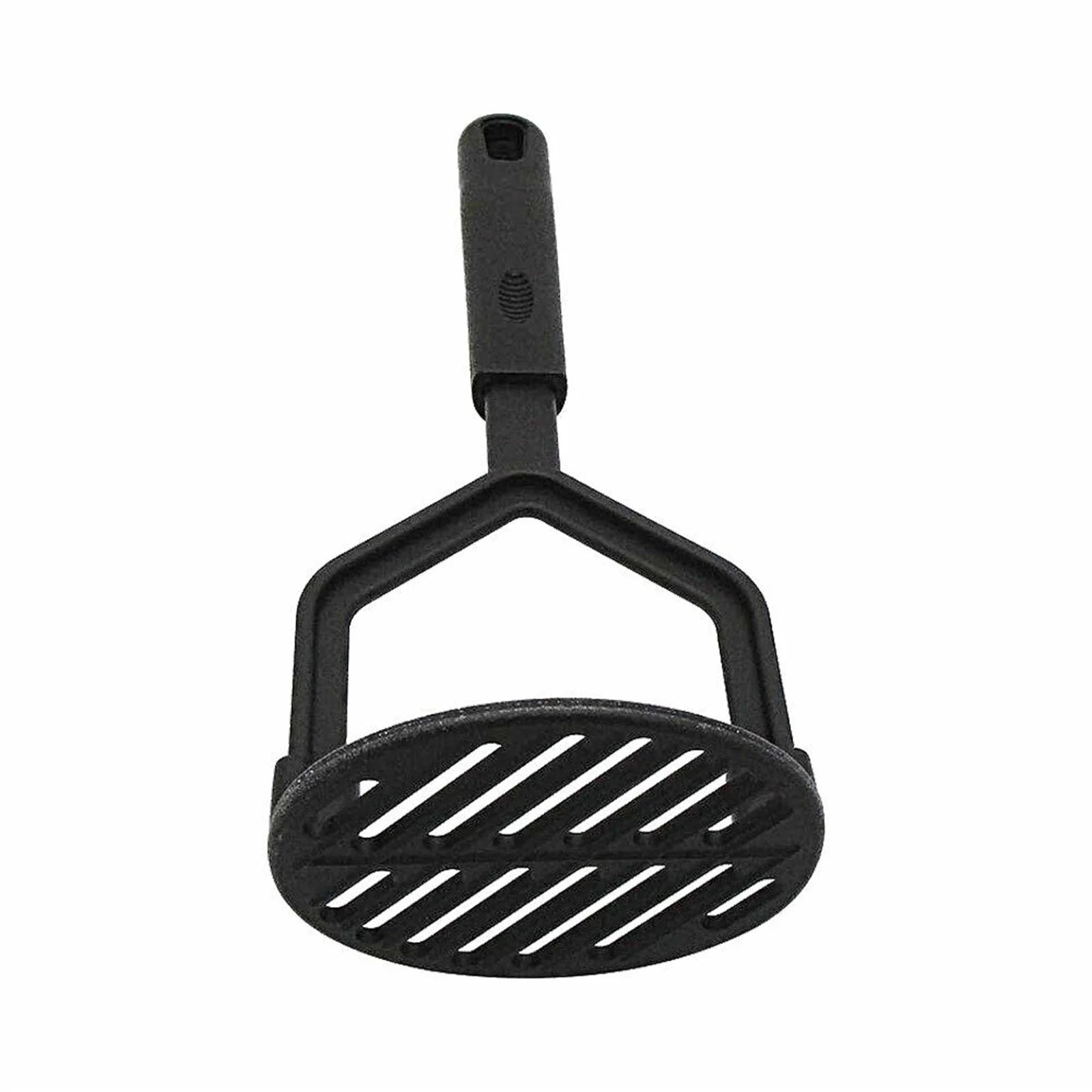 Cooking Vintage Potato Masher, 10" Sturdy and Heat Resistant, Safe for Non-Stick Cookware, Soft Grip Nylon Gadget, Black Clearance