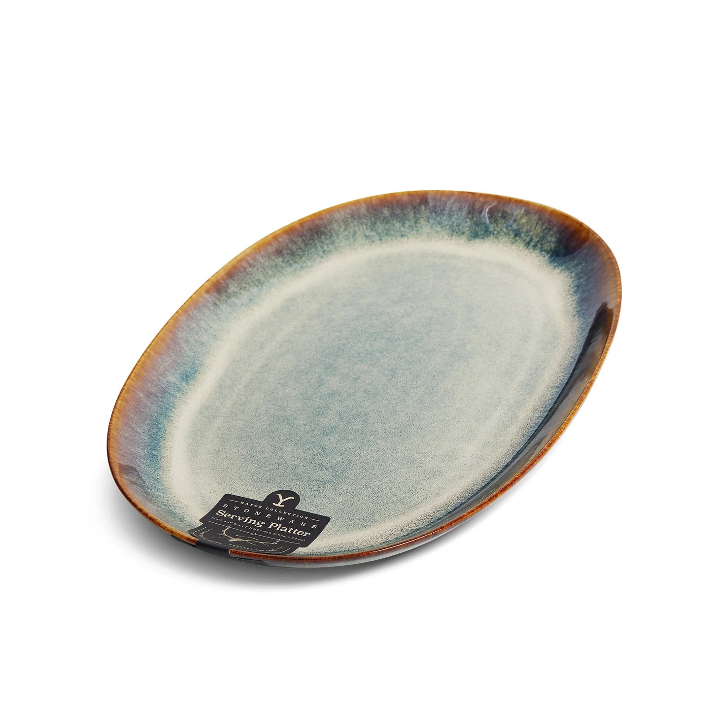 Ceramic Oval Platter, Kayce Collection