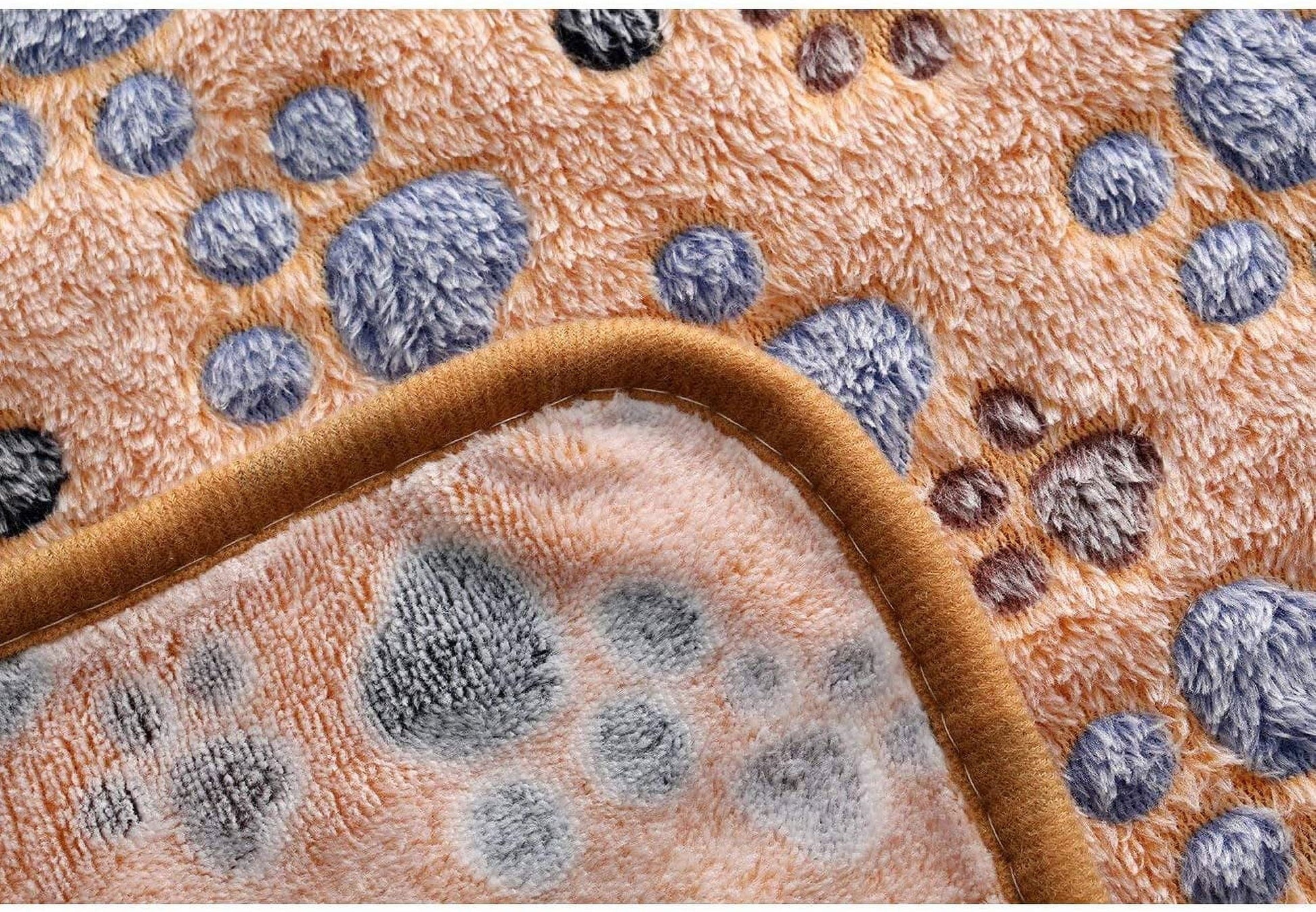 Premium Fleece Pet Blanket Set - 3 Super Soft Fluffy Throws for Dogs and Cats in Brown, Pink, and White (Small, 23x16 Inches)