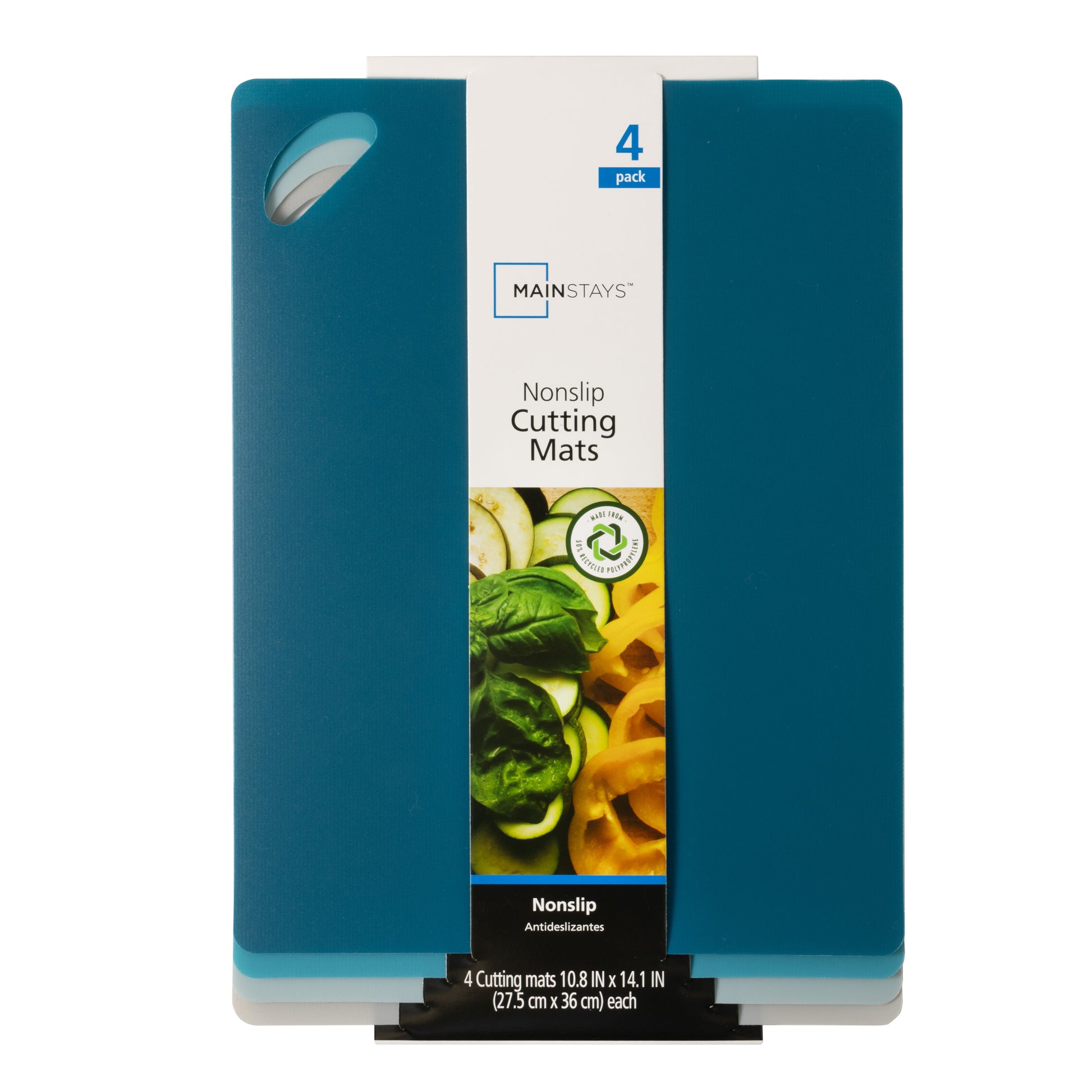 4 Pack Nonslip Flexible Cutting Mats, 14.1" X 10.8", 50% Recycled PP, Multicolor