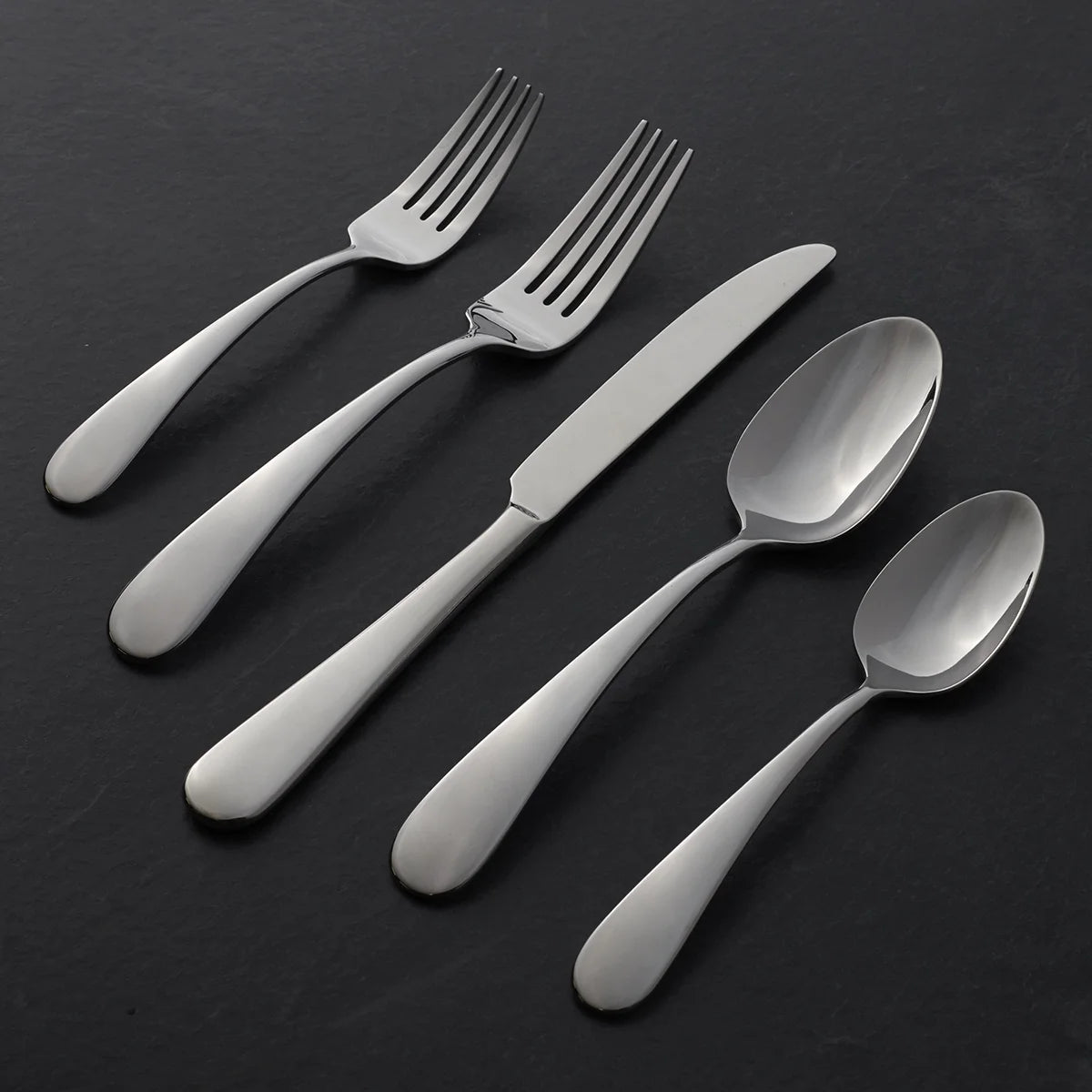 Teso 40-Piece Stainless Steel Flatware Set with Caddy (Service for 8)