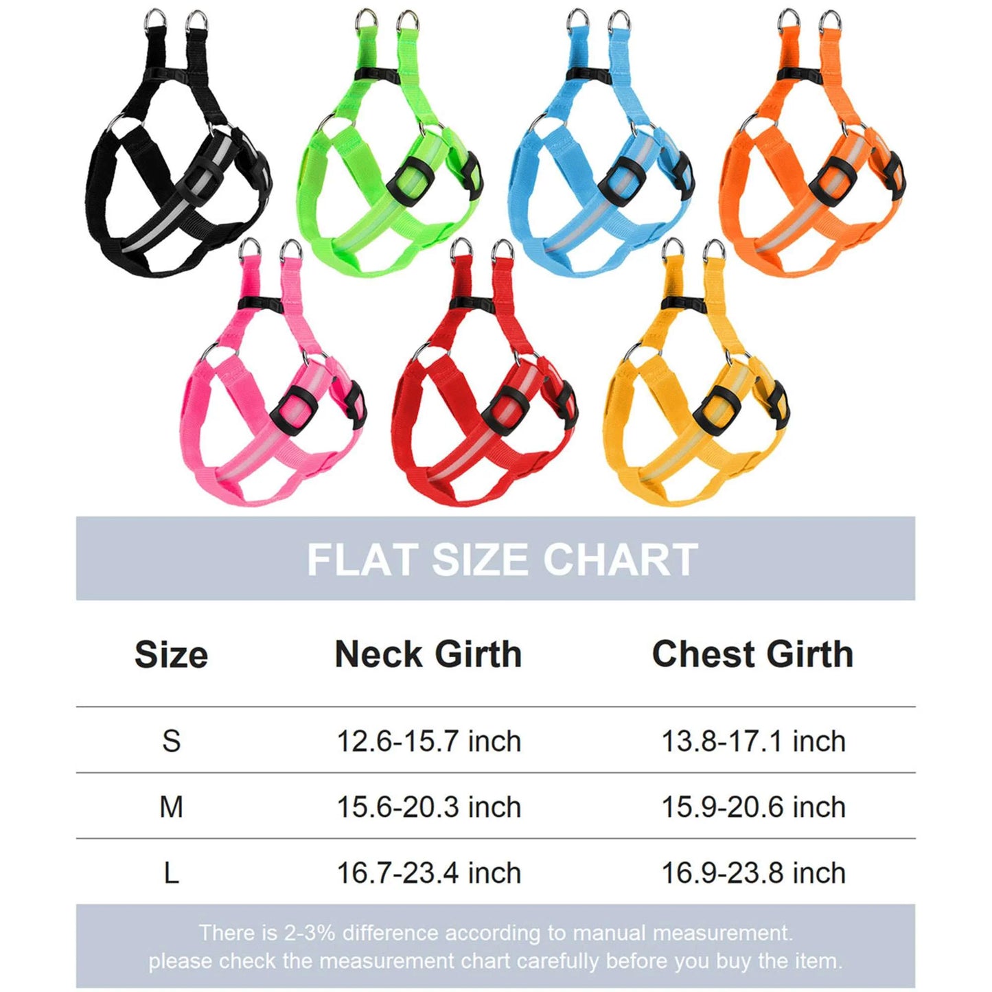 Light up Dog Harness, USB Rechargeable No Pull Dog Vest Reflective Harness for Small Medium Large Pets (S, Pink)