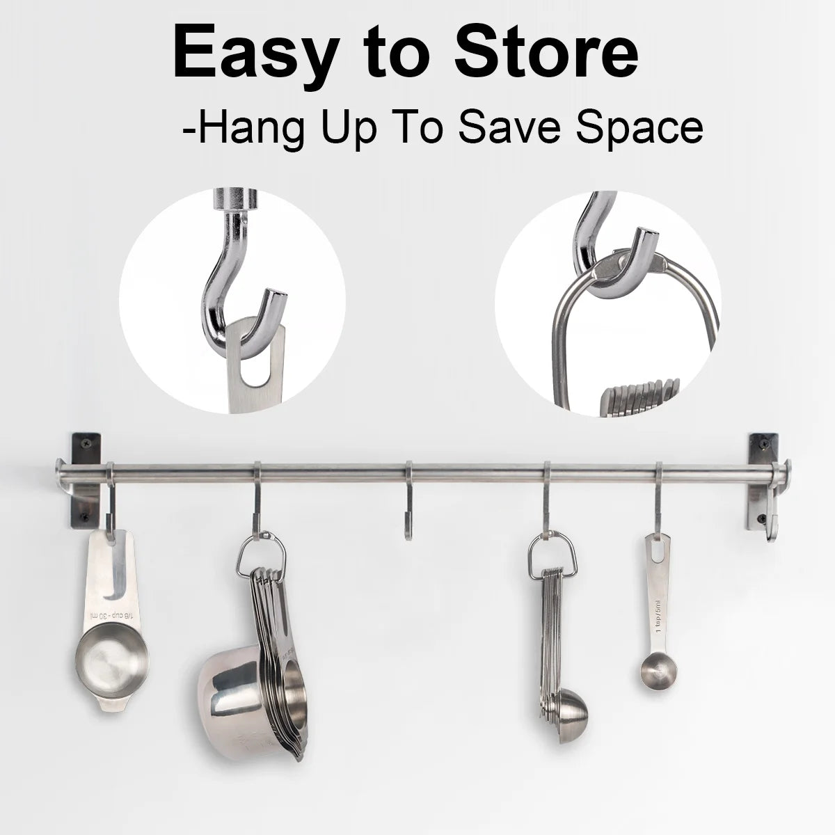 20 Pieces 18/8 Stainless Steel Measuring Cups & Spoons Set, Cups and Spoons,Kitchen Gadgets for Cooking & Baking