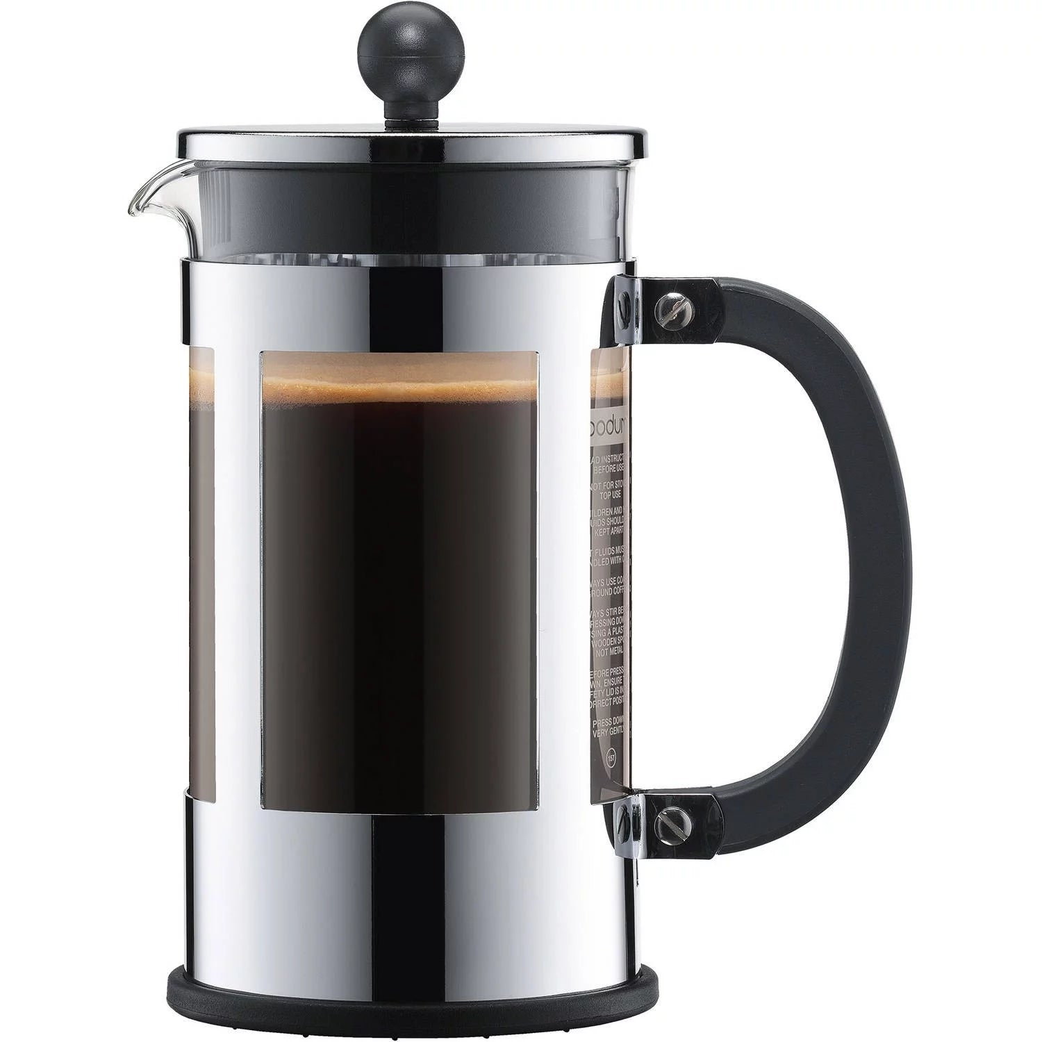 34 Oz Kenya French Press Coffee Maker, Stainless Steel, New