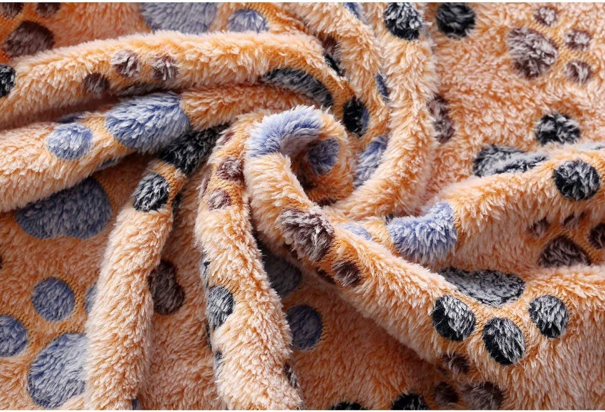 Premium Fleece Pet Blanket Set - 3 Super Soft Fluffy Throws for Dogs and Cats in Brown, Pink, and White (Small, 23x16 Inches)