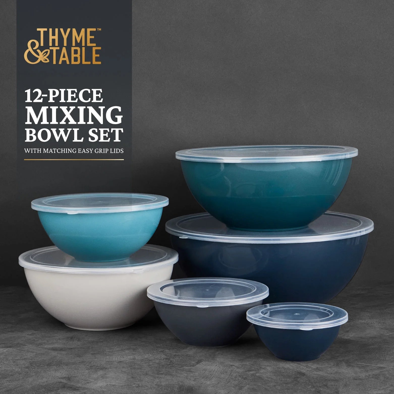12-Piece Nesting Mixing Bowl Set - Thumbnail 3