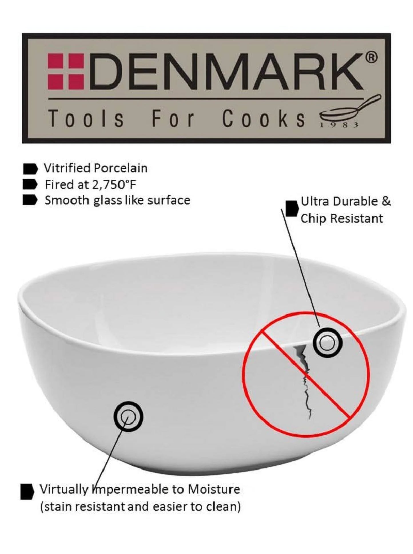 3 Piece White Soft Square Serving Bowls