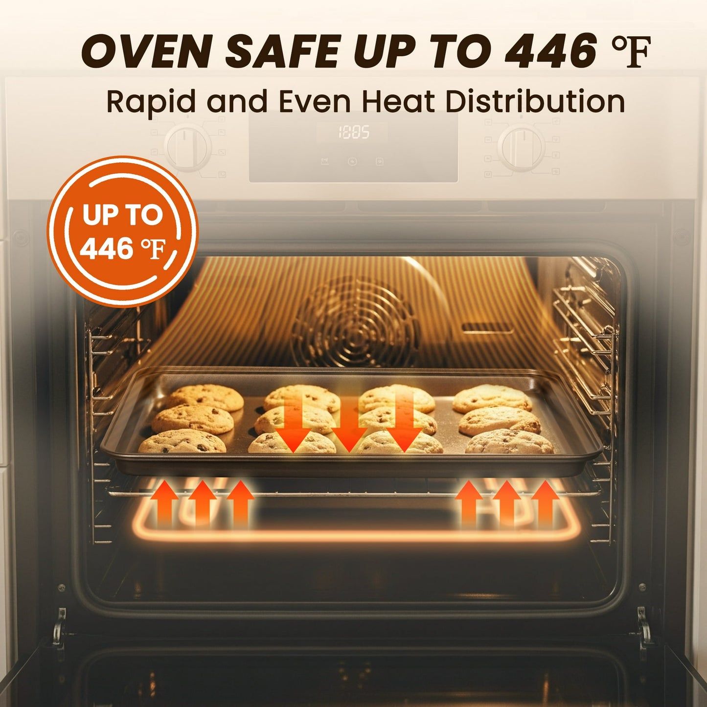 Bakeware Set, 22 Pcs Carbon Steel Non-Stick Baking Pan Set, Baking Sheet for Kitchen, Muffin Pan & Cookie Sheet & Cake Pan, Oven Safe up to 446℉