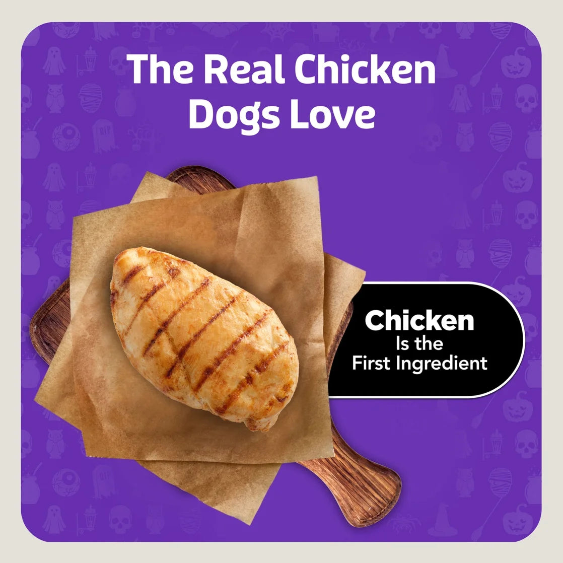 Boo Bits Soft & Chewy Halloween Dog Treats with Tasty Chicken Recipe, 4.5 oz