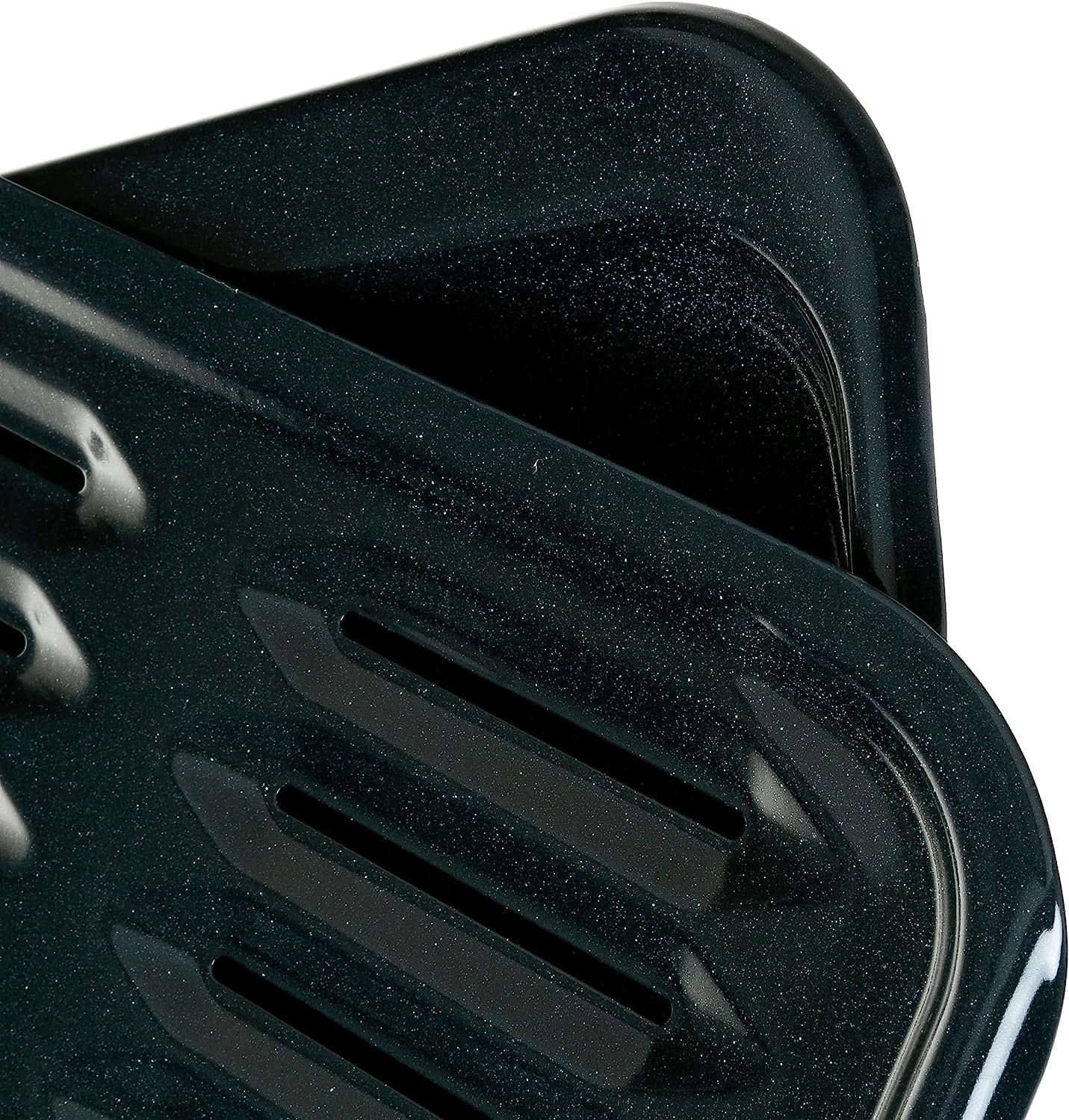 Appliances Broiler Pan with Rack for Oven, Non-Stick Pan, 2 Piece Black Porcelain Coated Steel Roasting Pan, WB48X10056