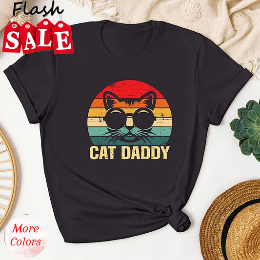 Cat Daddy Father's Day Shirt, Father's Day Gift for Cat Owner, Cool Cat Lover...